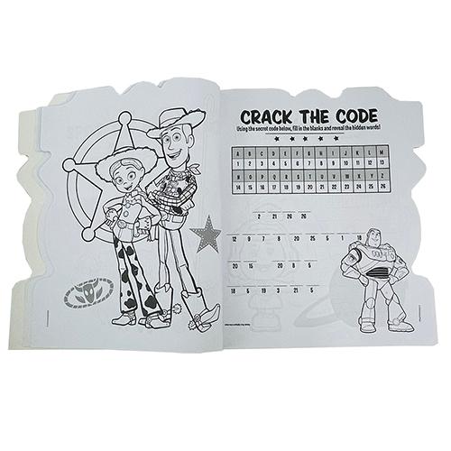 トイストーリー4 ぬりえ シール付き 15383 ステッカー ぬり絵 塗り絵