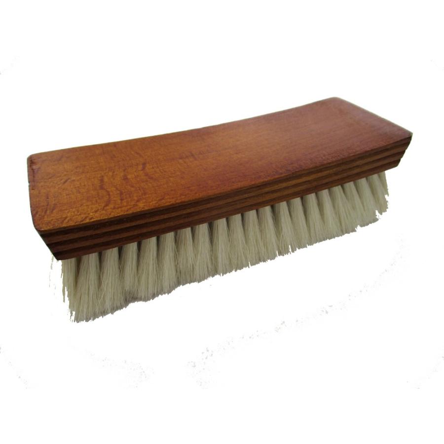 ルボウ フィニッシャーブラシ 靴磨き 仕上げ用ブラシ 山羊毛×PET