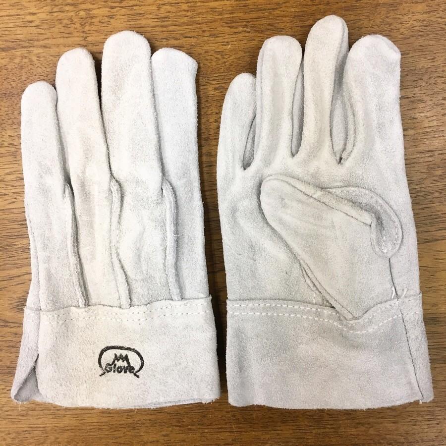 10双セット 富士グローブ No.6 牛床革 背縫 作業用 革手袋 天然皮革