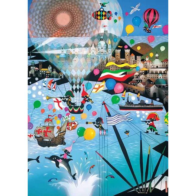 アップルワン（APPLEONE） ジグソーパズル 500ピース ジェノバの海