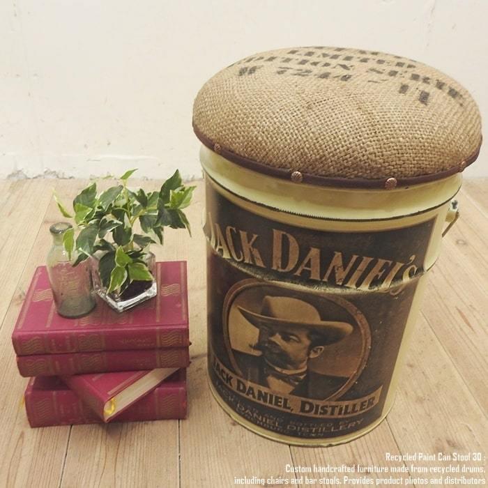 ペール缶 クッションスツール JackDaniel's [ジャックダニエル] 収納
