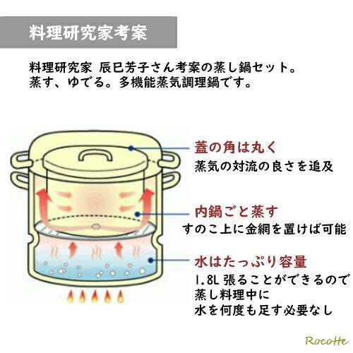 野田琺瑯（noda horo） ミモザ 両手鍋 深型 24cm ih 日本製 MIMOZA JM
