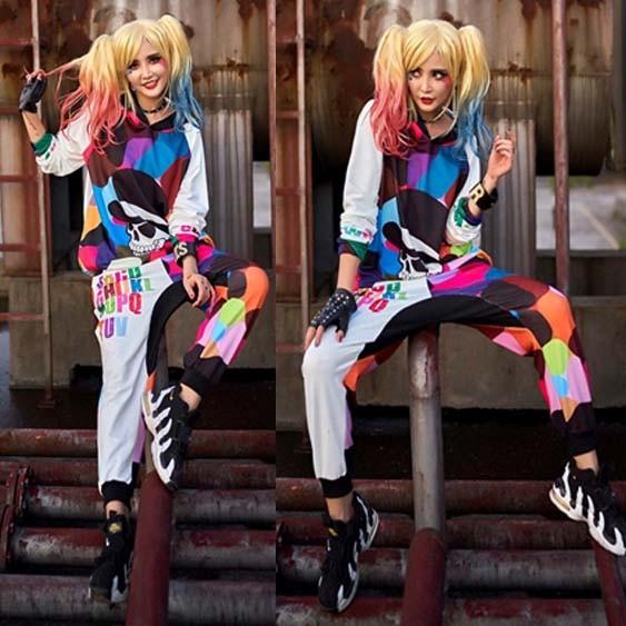 カラフルマルチカラー迷彩プルオーバーパーカー セットアップ可能