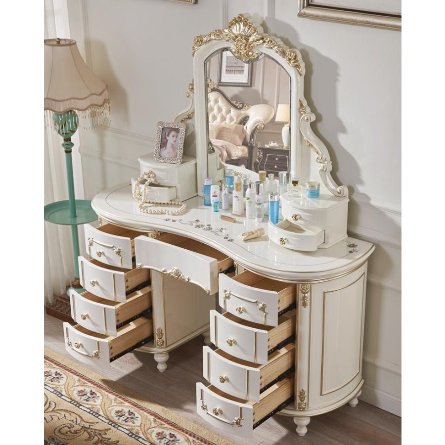 2/25まで最大15％お値引！条件は要問い合わせ！姫系ロココ調ドレッサー