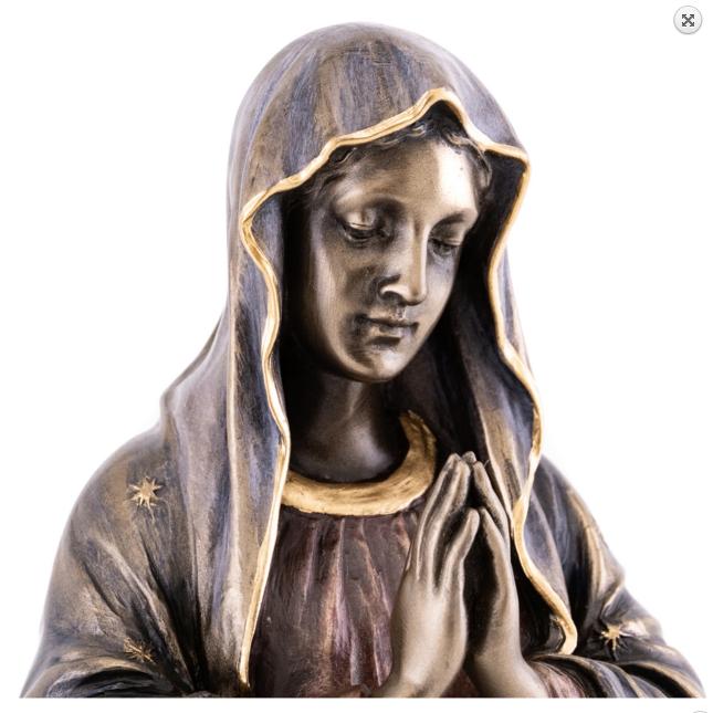 創業祭！即納！聖母マリア像 ブロンズ風 彫像 彫刻 高さ 約29cm