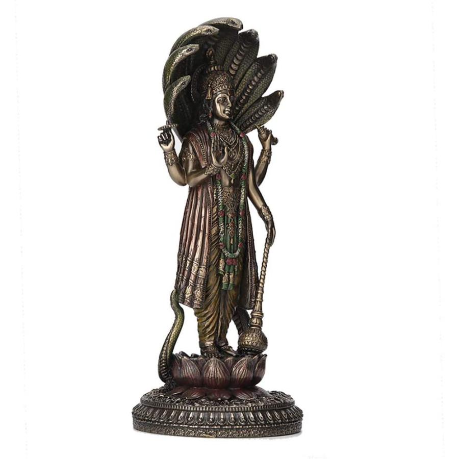 ヒンドゥー教の神 シェーシャ竜に乗る ヴィシュヌ神 アンティーク