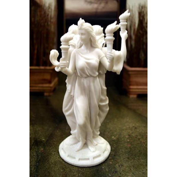 西洋彫刻 ギリシャ神話女神 女魔術師の保護者 ヘカテー彫像 高さ約