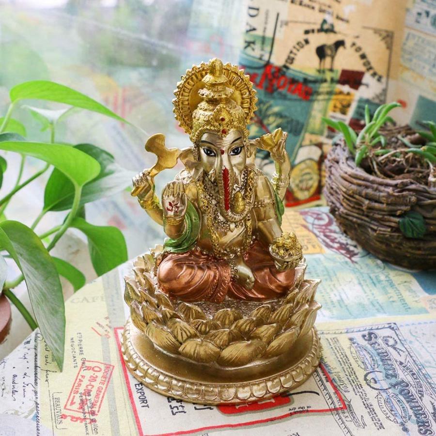 ガネーシャ像（夢をかなえるゾウ） ヒンドゥー教の幸運の神 高さ 約