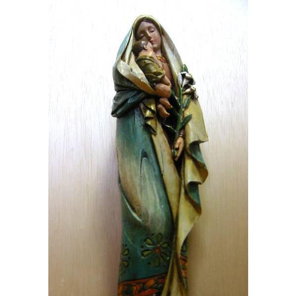 ヨセフ・スタジオ製 イエスを抱く聖母マリア 彫刻 彫像/ カトリック