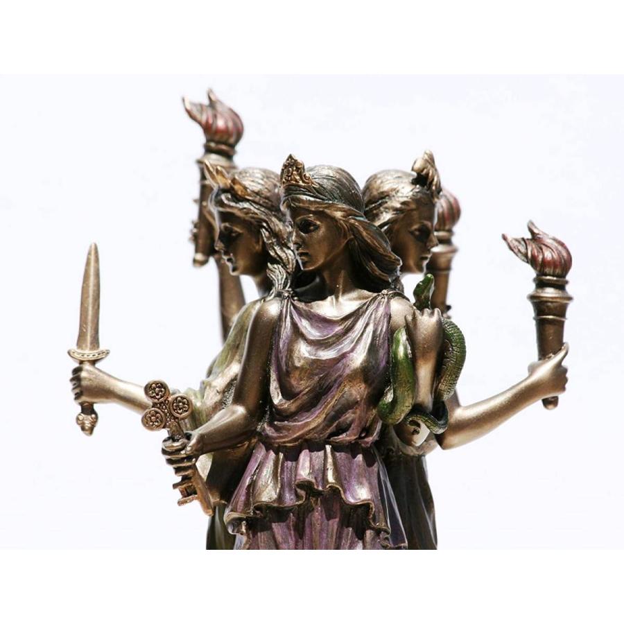 ヘカテー古代ギリシャ 魔法の女神像 ブロンズ風彫像/ 死の女神 女魔術