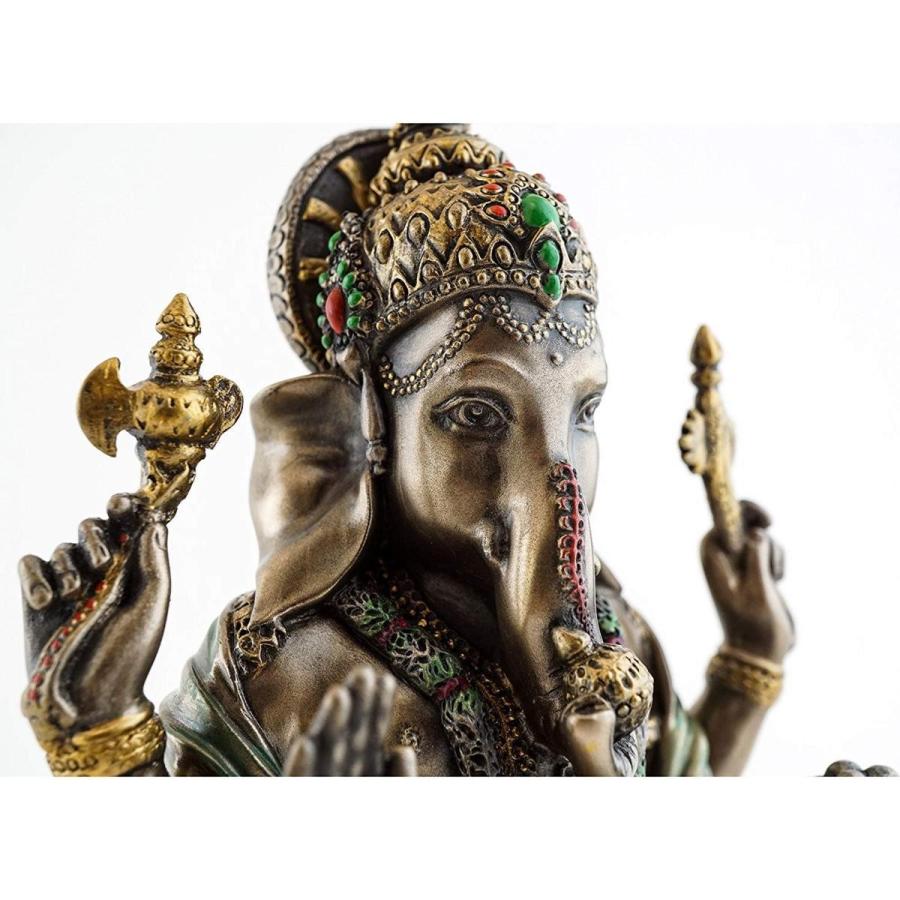 ガネーシャ（夢をかなえるゾウ）ヒンズー教の象神 成功の神 ブロンズ風