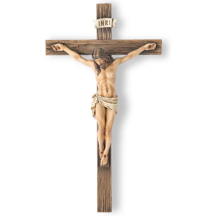 カトリック教会十字架の壁彫刻イエス・キリスト室内装飾品高さ25.4cm