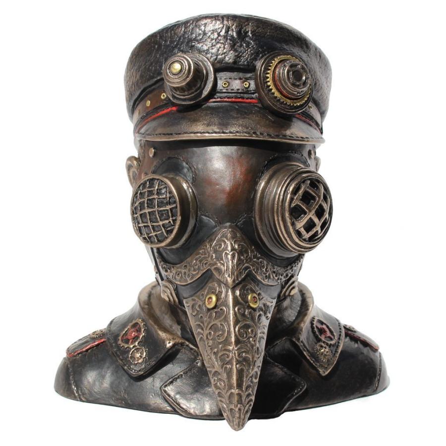 スチームパンク風 ペストドクター 胸像 装身具箱彫刻 彫像 アート