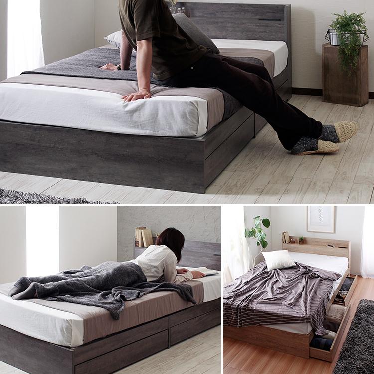 ベッド ダブルベッド ベッドフレーム マットレスセット マットレス付 D