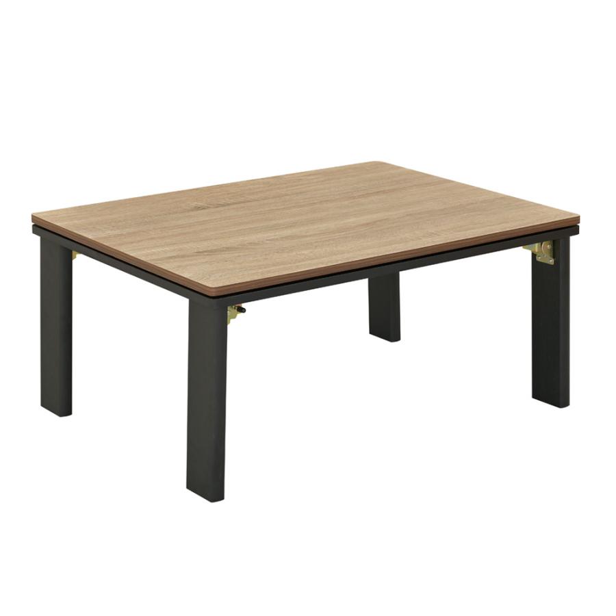 折れ脚こたつ 80×60cm 長方形 リバーシブル天板 おおたけ EK-K806F