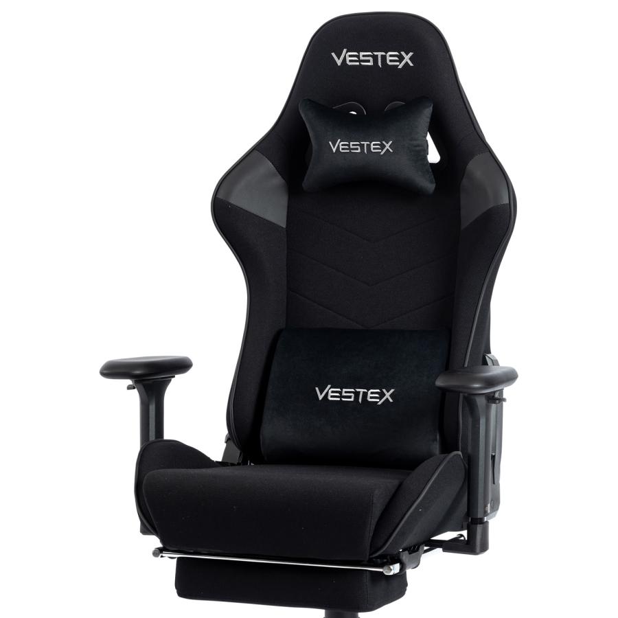 フットレスト付き ゲーミングチェア デスクチェア VESTEX S2 高撥水