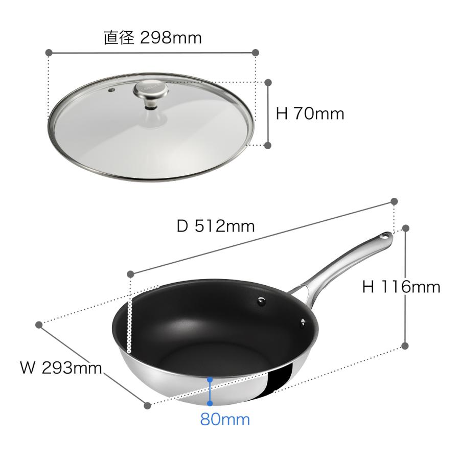 CORELLE（コレール） 特典付［ フライパン 28cm 深型 本体＋フタセット
