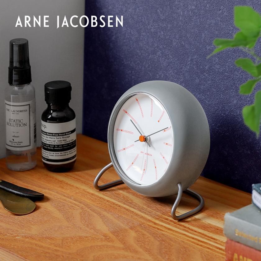 ARNE JACOBSEN table clock BANKERS グレー ］国内正規品 アルネ
