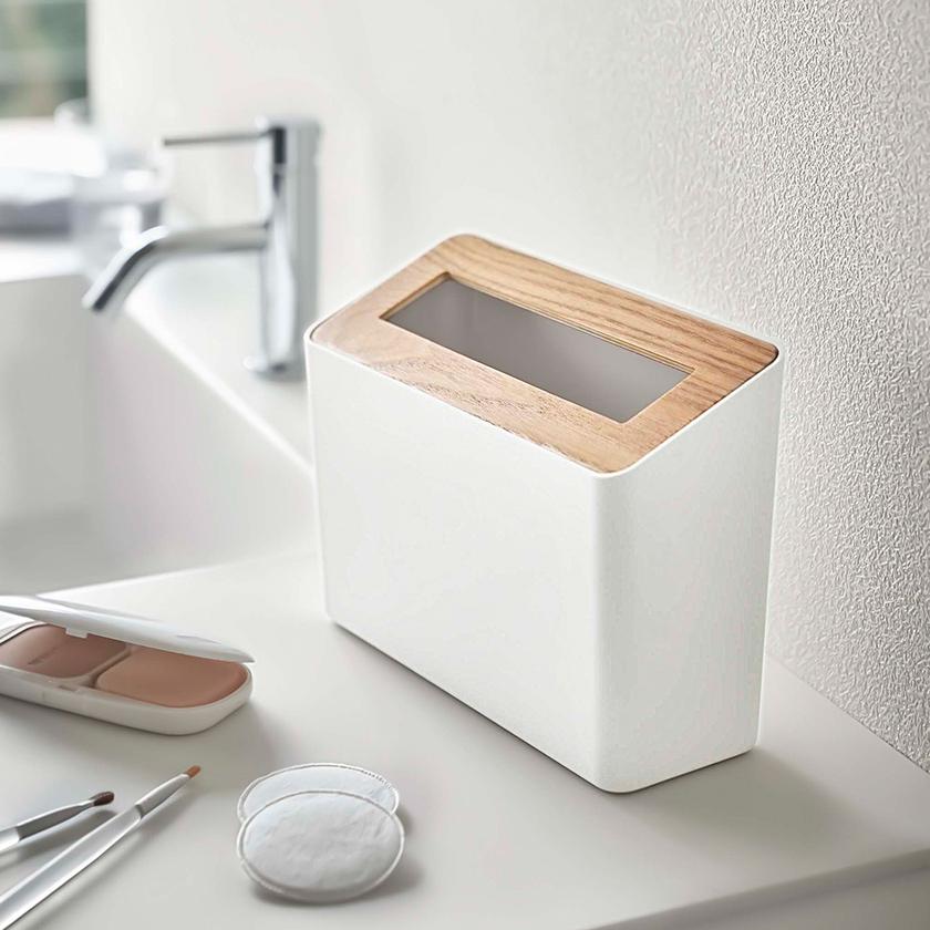 RIN（山崎実業） ［ 蓋付き卓上ゴミ箱 リン ］ゴミ箱 卓上 ふた付き