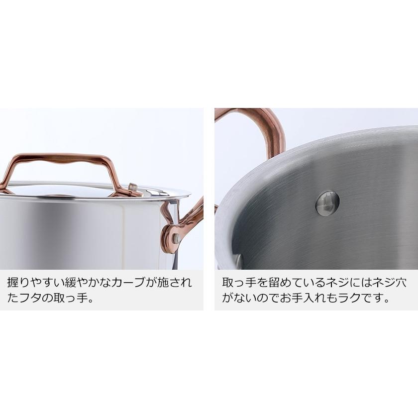 Vita Craft（ビタクラフト） ディア 両手鍋 16cm ih 対応 深鍋 ローズ