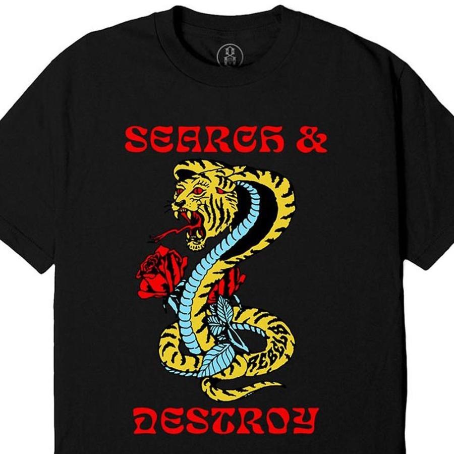 REBEL8（レベルエイト） 半袖Tシャツ Psychotropic Tee (ブラック