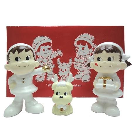 不二家（FUJIYA） ホワイト ペコちゃん＆ポコちゃんクリスマス 陶器製