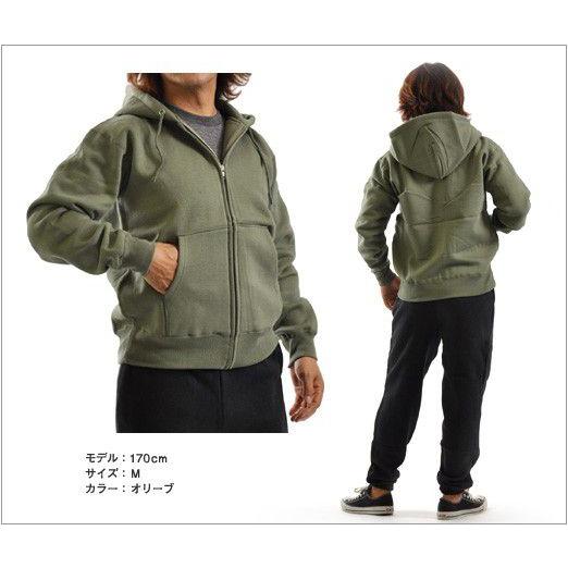 CROSS & STITCH パーカー 無地 パーカ 暖かい 裏起毛 厚手 12.4オンス