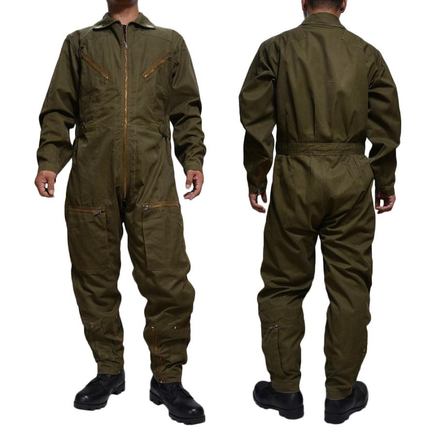 イタリア軍放出品 フライトスーツ 空軍 つなぎ 飛行服 OD [ 50 / 可
