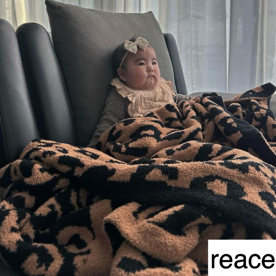 ヒョウ柄 ブランケット 膝かけ おしゃれ レオパード ハーフケット