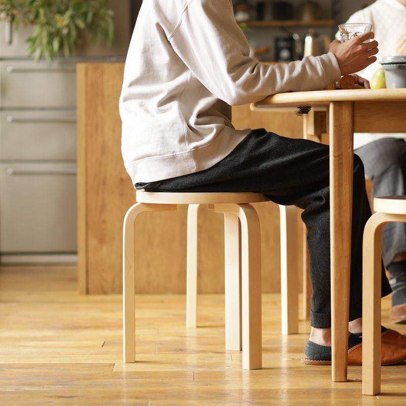 スツール 60 アルテック Artek STOOL60 アアルト ブラックリノリウム