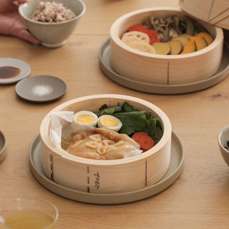 ひのき 中華せいろ 27cm／1段 蓋付き 蒸籠 檜 竹 網代編み 日本製