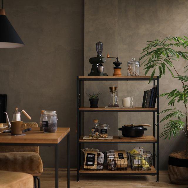 収納 シェルフ ZAGA ラック 90 高さ 83cm ヴィンテージ 西海岸