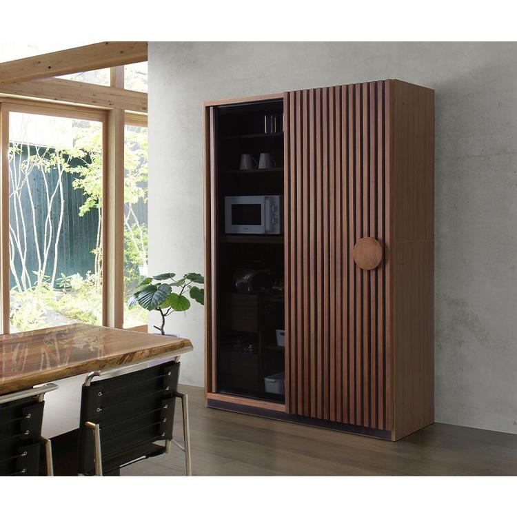 食器棚 キッチンボード 完成品 幅120 奥行52 高さ196 引き戸 開梱設置