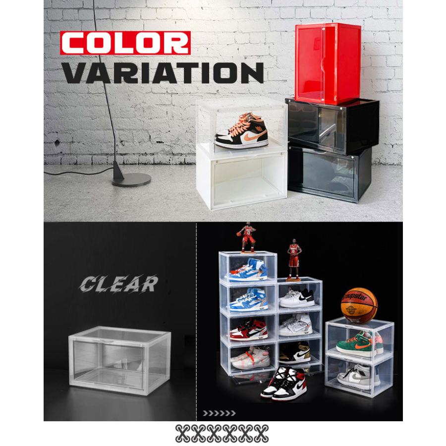 リコメン堂 シューズボックス クリア 12個セット スニーカー 透明