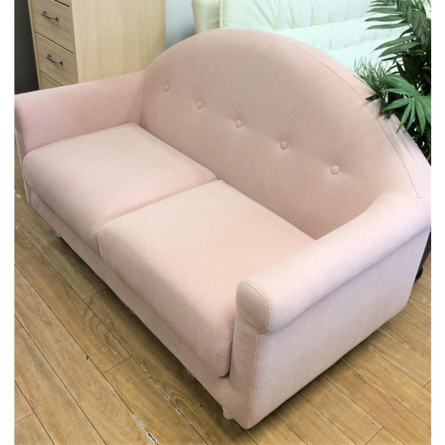 Francfranc ソファ フランフラン コリーヌ ピンク 2人用 : いいもの