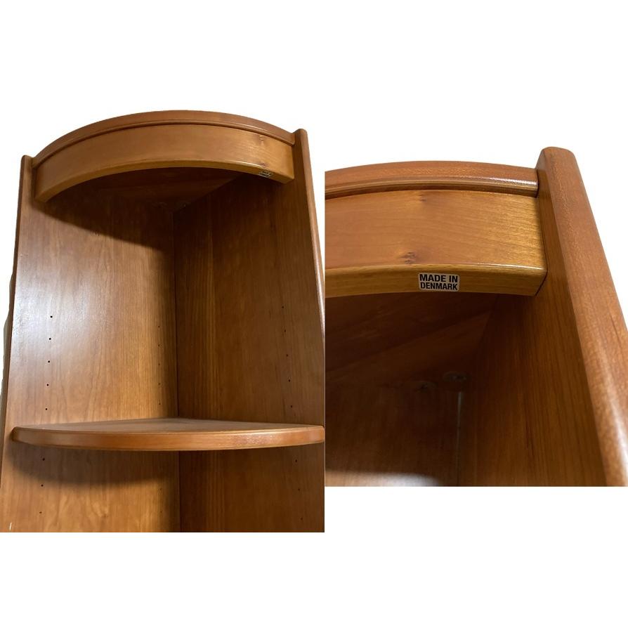 デンマーク製 スリムなブックシェルフ 書棚 本棚＆コーナーシェルフ