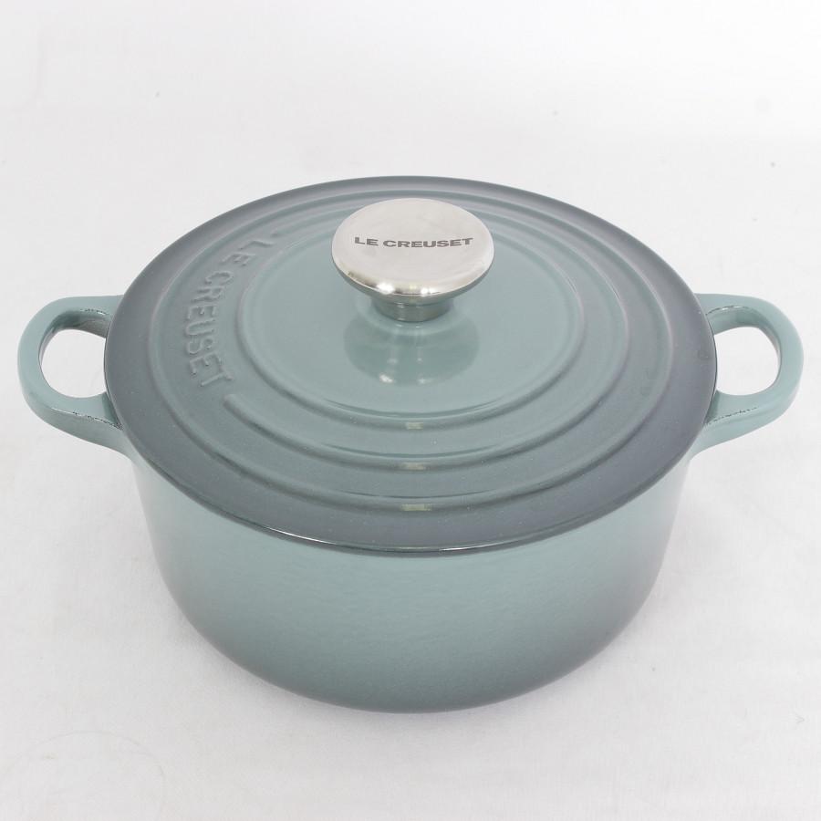 ココット・ロンド 【美品】ル・クルーゼ 18cm オーシャン 21001-18-36