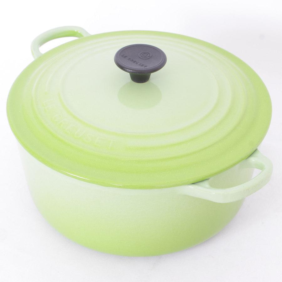 ココット・ロンド ル・クルーゼ 22cm キウイ フルーツグリーン 25001