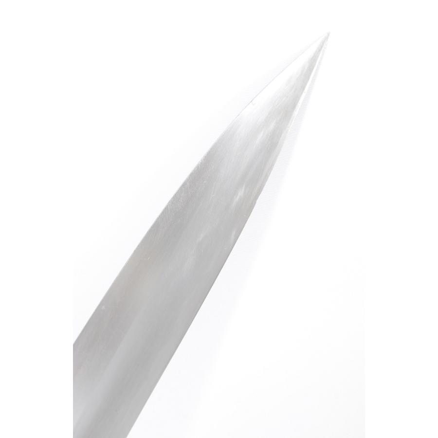 美品】龍千代 特撰 柳包丁 八寸 栗型柄 鞘付 刃渡り約240mm 柳刃 和