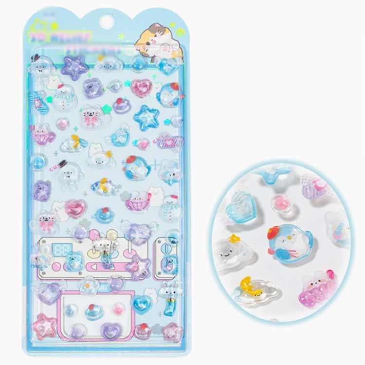 シール 2枚セット！ぷくぷくシール つやつや ご褒美シール ぷっくり