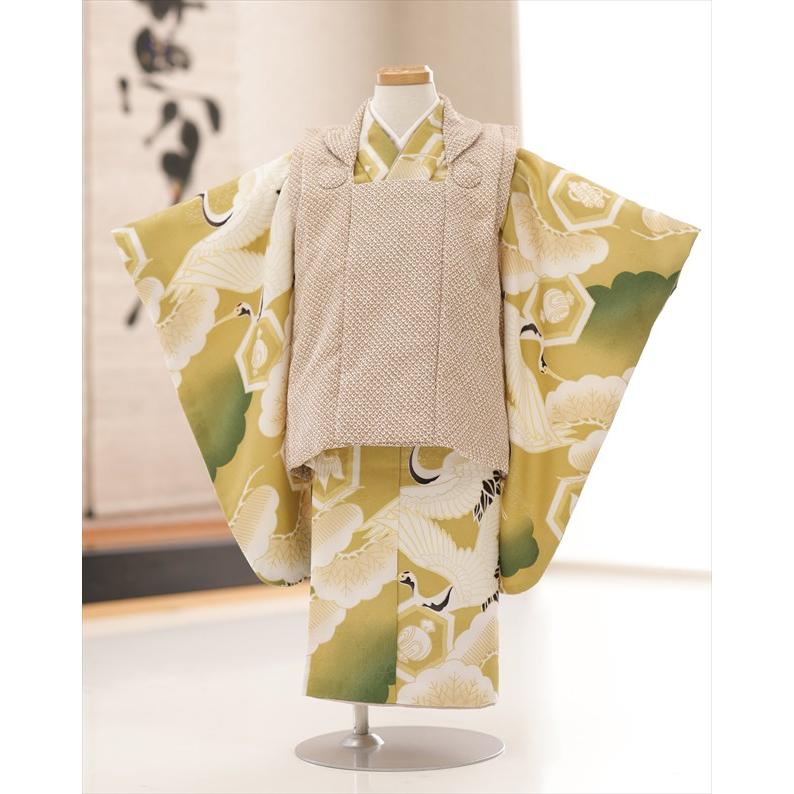 小さめ 3歳 男の子 七五三 被布セット レンタル df165s 2歳 着物