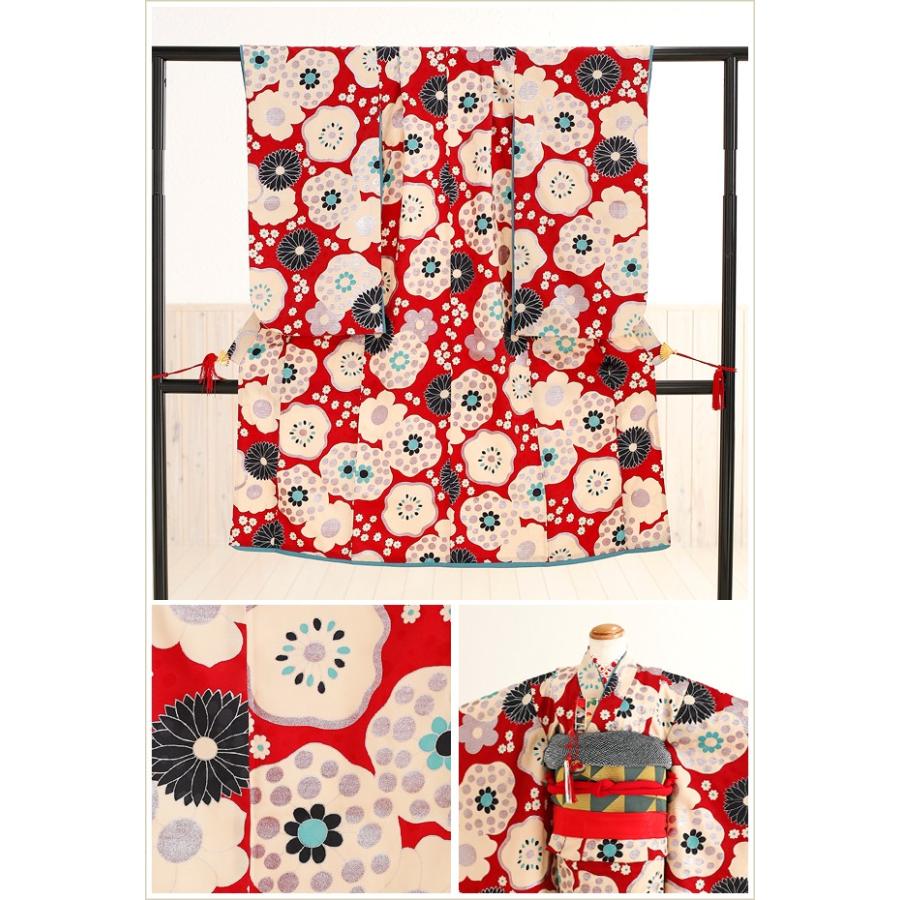 7歳 女の子 七五三レンタル 着物レンタル j7076 フルセット 753 子供