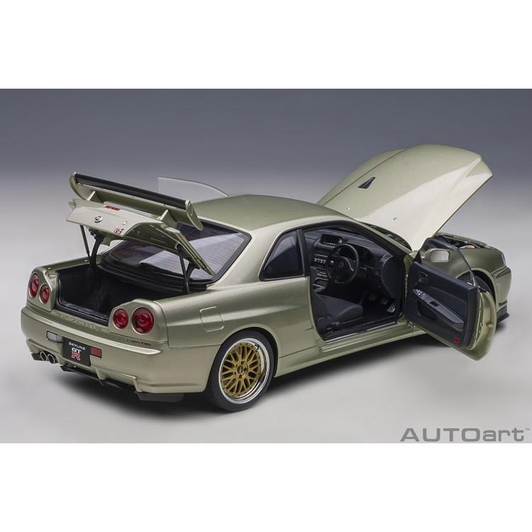 オートアート 1/18 日産 スカイライン GT-R (R34) Vスペック II ニュル