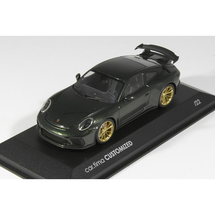 ミニチャンプス 1/43 ポルシェ 911 (991-2) GT3 グリーン /ゴールド
