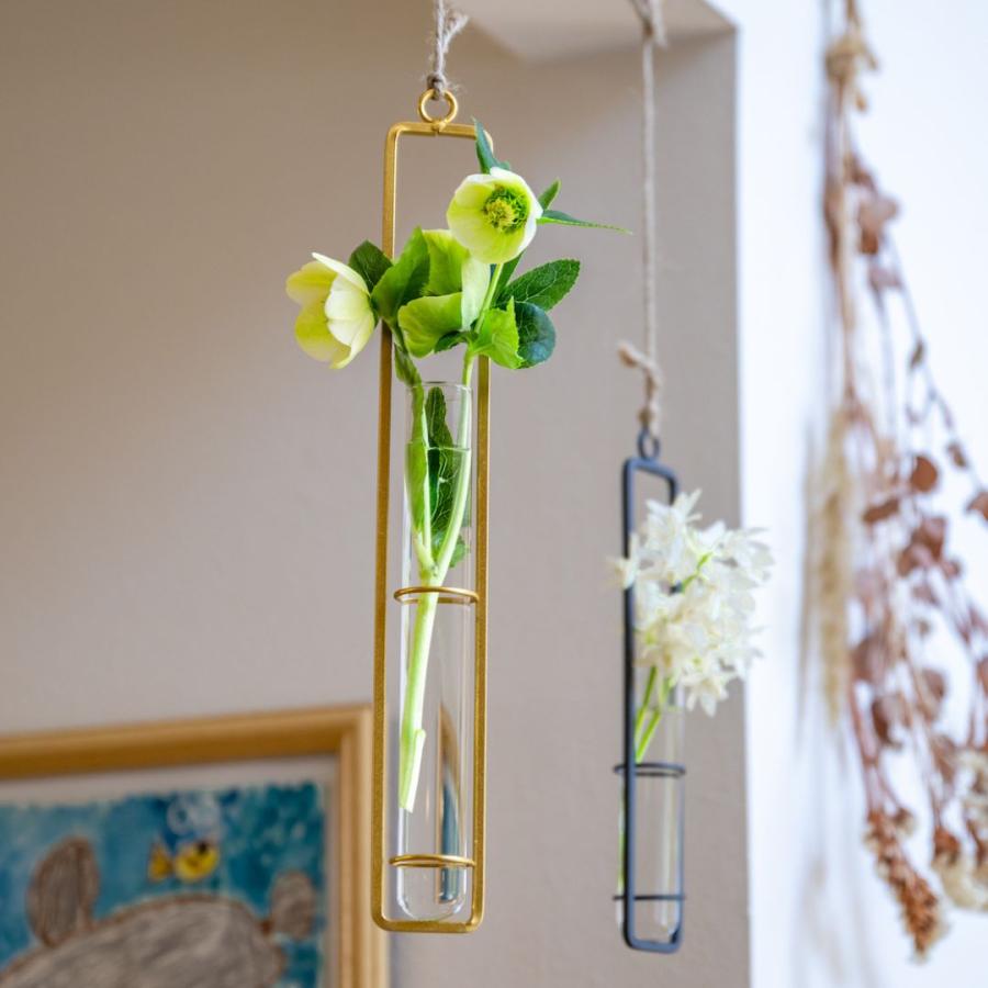 吊り下げ ガラス 花瓶 Lサイズ 花びん 一輪挿し フラワーベース