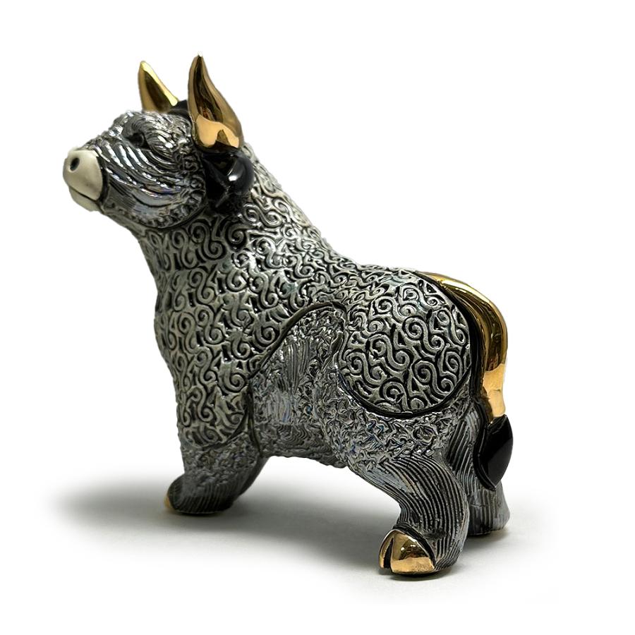 置物 ウシ うし 牛 陶器 送料無料 F226RDG : リンコナダ(日本代理店