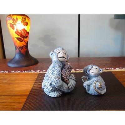 置物 サル さる 猿 陶器 送料無料 F386 : リンコナダ(日本代理店