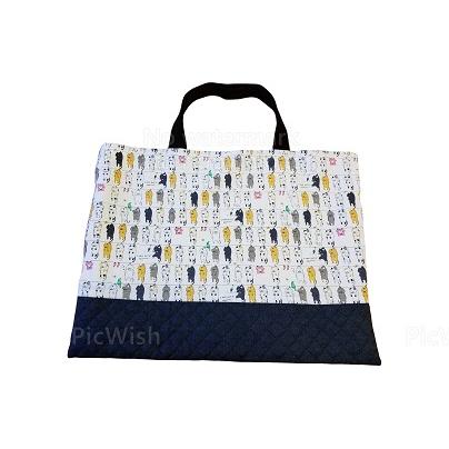レッスンバッグ/入学/入園/トートバッグ/絵本バッグ/手提げかばん/猫