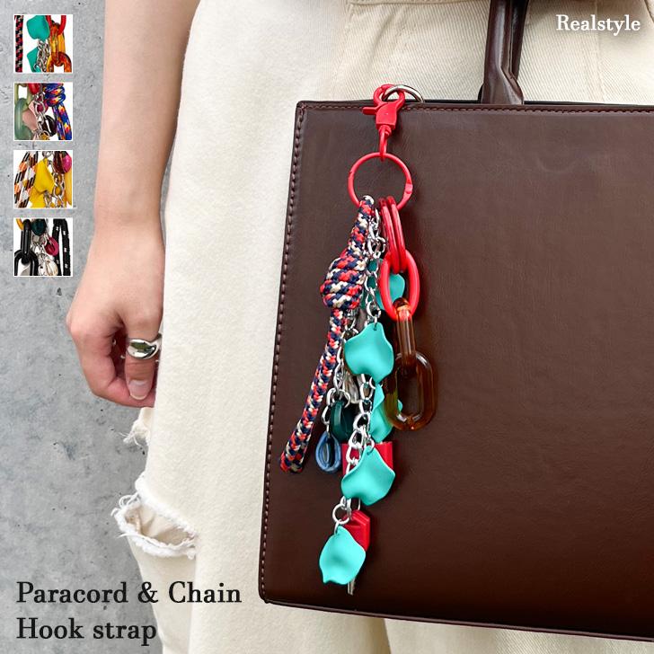 REAL STYLE パラコード ストラップ キーホルダー アクセサリー バッグ