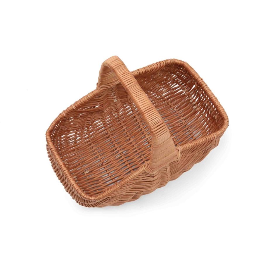 スウェーデン製 ヤナギのバスケット/北欧のかご 長方形型 幅52×奥行